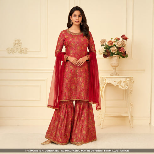 Banarasi Brocade Fabric-F4893