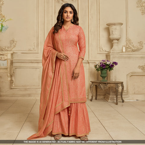 Self Jaquard Brocade Fabric-F4904