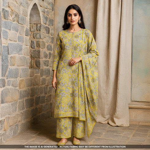 Digital Print Cambric Cotton Fabric-F4929