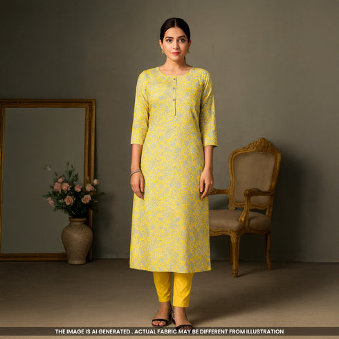 Digital Print Cambric Cotton Fabric-F4930