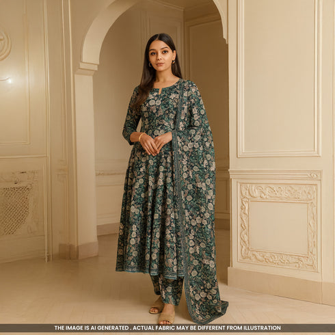 Digital Print Glaze Cotton Fabric-F4980