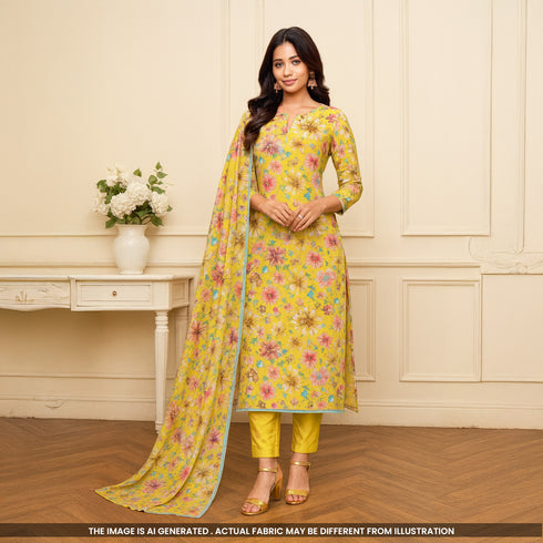 Digital Print Glaze Cotton Fabric-F4981