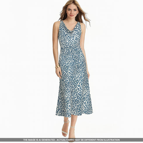 Animal Print Satin Fabric- F4865