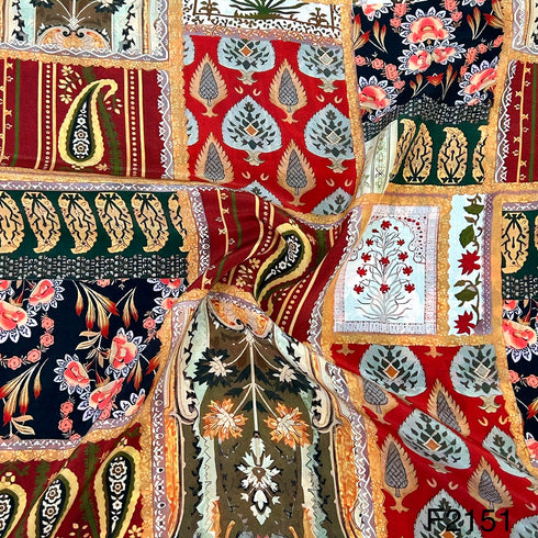 Printed Crepe Fabric - F2151