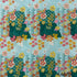 Position Print Zari Sequins Chinon Fabric-KA675