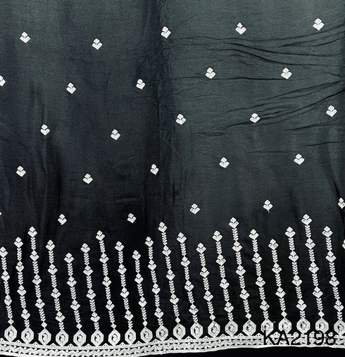 Embroidered Sequins Chinon Fabric-KA2198