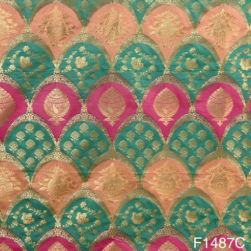 Banarasi Silk Brocade Fabric-F1487