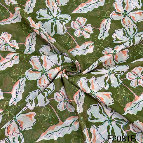 Printed Georgette Fabric-F2081