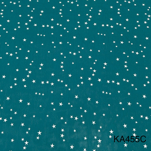 RUBBER Print Georgette Fabric-KA455