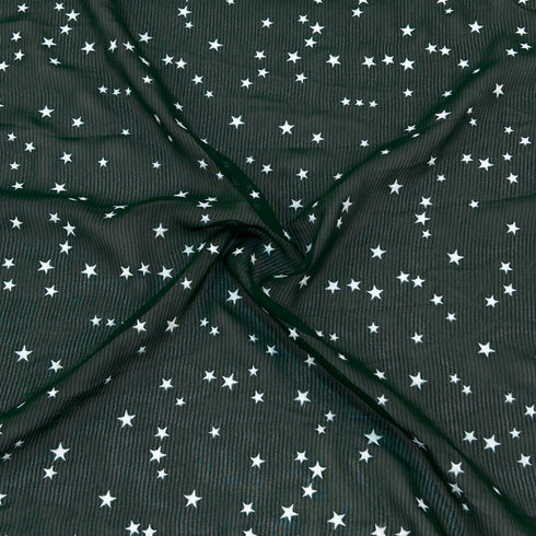 RUBBER Print Georgette Fabric-KA456