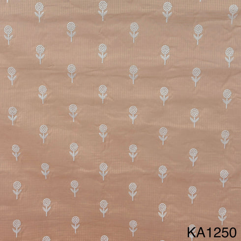 Embroidered Kota Cotton Fabric-KA1250