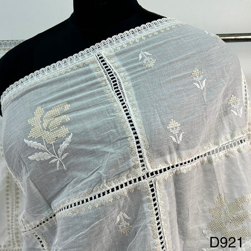 Dyeable Zari Organza Dupatta-D921