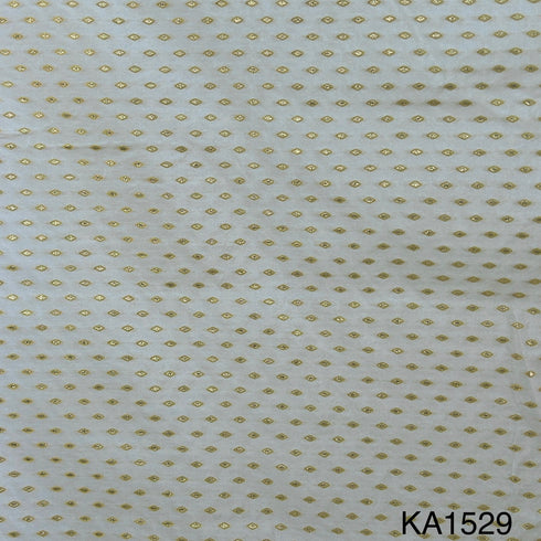 Dyeable Zari Chanderi Fabric-KA1529