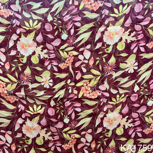 Printed Chinon Fabric KA1759