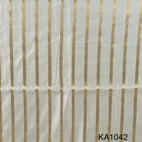 Dyeable Zari Chanderi Fabric-KA1042