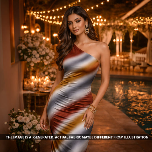 Marble Print Armani Satin Fabric - F6365