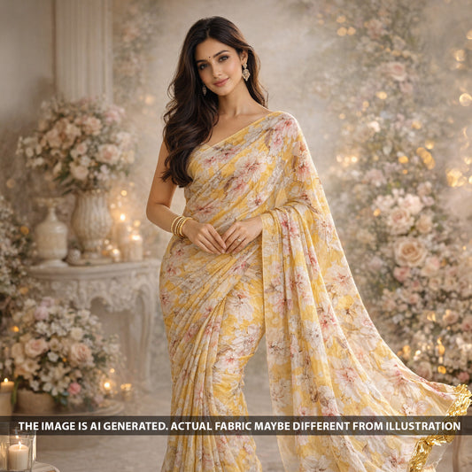 Digital Print Chiffon Fabric - F6321