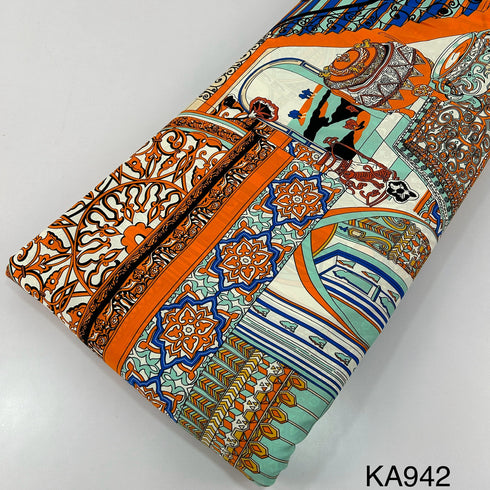 Printed Crepe Fabric-KA942