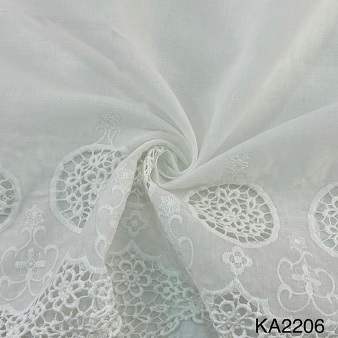 Cut Work Cotton Fabric-KA2206