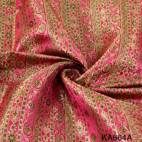 Banarasi Silk Brocade Fabric-KA664