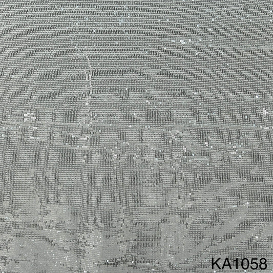Dyeable Sequins Georgette Fabric-KA1058