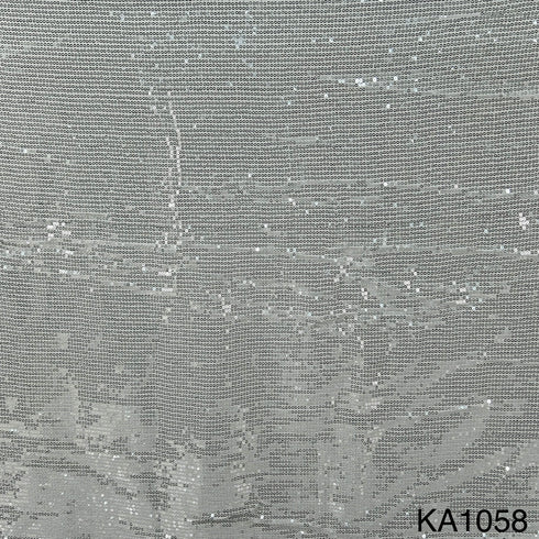 Dyeable Sequins Georgette Fabric-KA1058