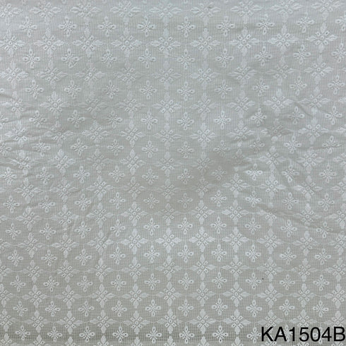 Embroidered Kota Cotton Fabric-KA1504
