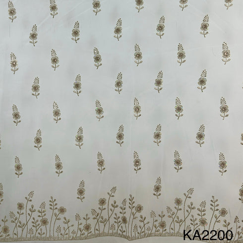 Zari Sequins Net Fabric-KA2200