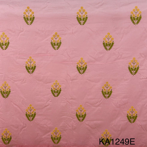 Embroidered Kota Cotton Fabric-KA1249