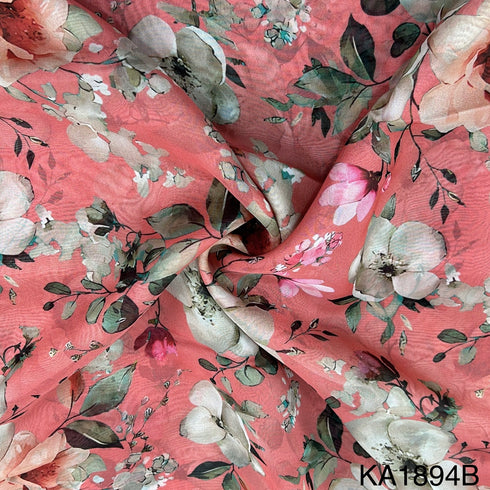 Printed Organza Fabric-KA1894