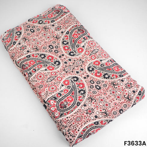 Pejali Print Viscose Crepe Fabric-F3633