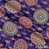 Positional Print Zari Sequins Embroidered Crepe Fabric - F5508