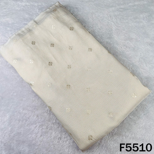 Dyeable Zari Work Dola Silk Fabric - F5510