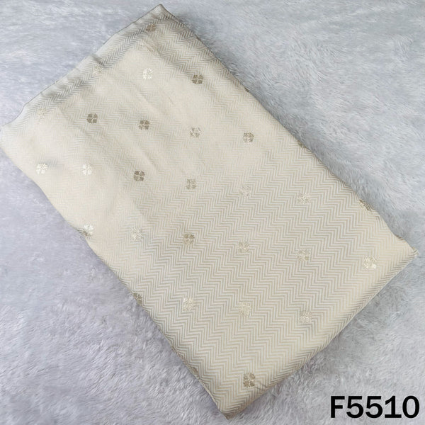 Dyeable Zari Work Dola Silk Fabric - F5510