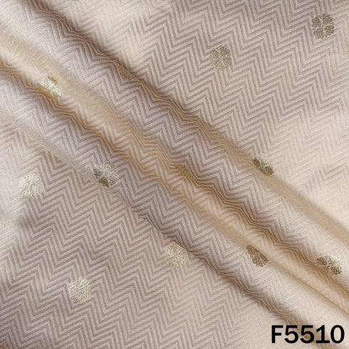 Dyeable Zari Work Dola Silk Fabric - F5510