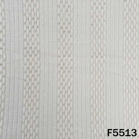 Dyeable Thread Sequins Embroidered Georgette Fabric - F5513