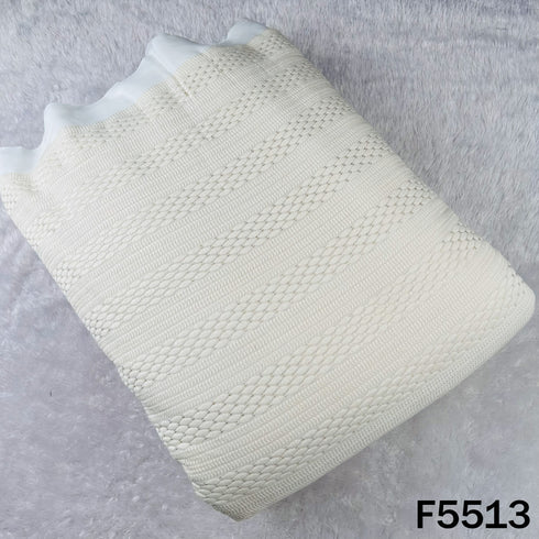 Dyeable Thread Sequins Embroidered Georgette Fabric - F5513