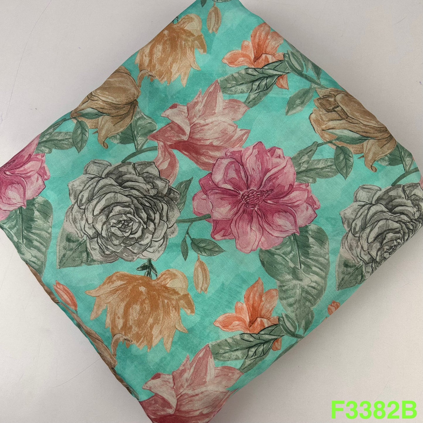 Printed Muslin Fabric-F3382