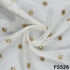 Dyeable Zari Sequins Embroidered Chinnon Chiffon Fabric - F5526