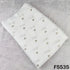 Dyeable Zari Sequins Embroidered Chinnon Chiffon Fabric - F5535