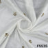 Dyeable Zari Sequins Embroidered Chinnon Chiffon Fabric - F5535