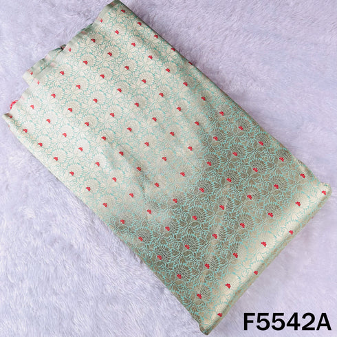 Zari Work Brocade Silk Fabric - F5542