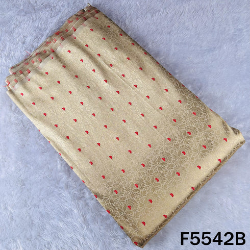 Zari Work Brocade Silk Fabric - F5542