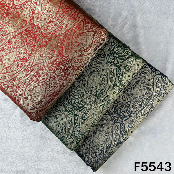 Zari Work Brocade Silk Fabric - F5543