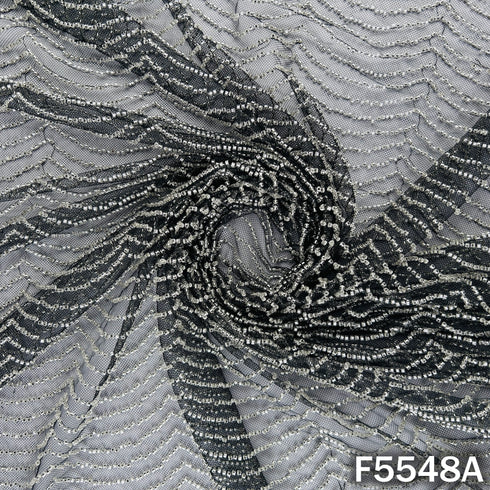 Cut Dana Embroidered Net Fabric - F5548