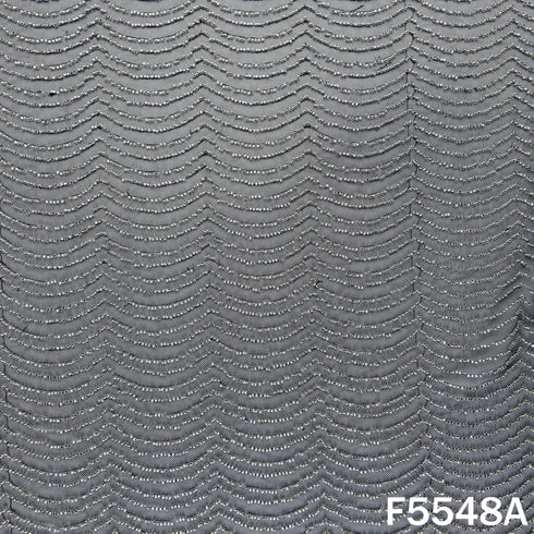 Cut Dana Embroidered Net Fabric - F5548