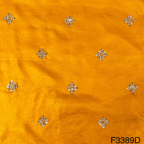 Cut Dana Work Satin Silk Fabric-F3389