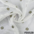 Dyeable Zari Sequins Work organza Fabric - F5552