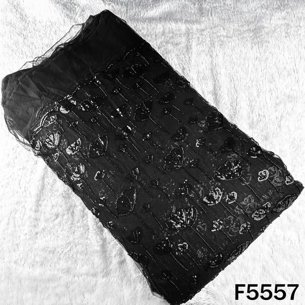 Cut Dana Sequins Embroidered Net Fabric - F5557