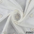 Dyeable Thread Sequins Work Organza Fabric - F5563